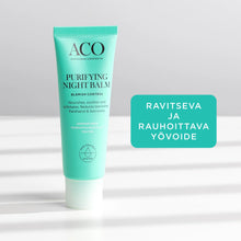 Lataa kuva Galleria-katseluun, ACO Face Purifying Night Balm 50 ml
