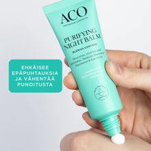 Lataa kuva Galleria-katseluun, ACO Face Purifying Night Balm 50 ml