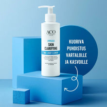Lataa kuva Galleria-katseluun, ACO Spotless Skin Clarifying Face &amp; Body Cleanser 200 ml