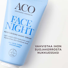 Lataa kuva Galleria-katseluun, ACO Face DC Moisturising Night Cream 50 ml