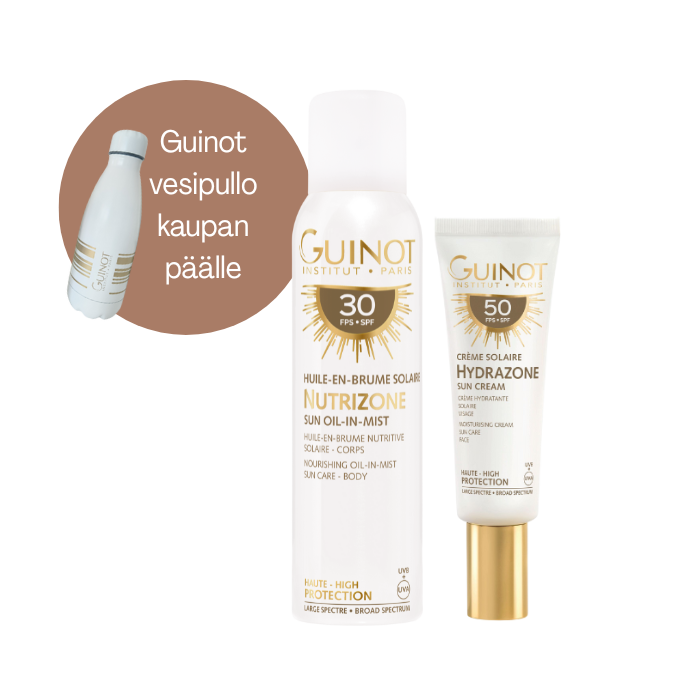 Guinot Sun Nutrizone Oil-In-Mist spf30 + Hydrazone Sun Face Cream spf50+