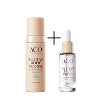 Lataa kuva Galleria-katseluun, ACO Self Tanning Mousse + ACO Self tanning Drops