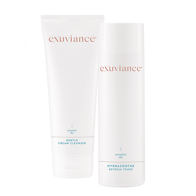 Exuviance Gentle Cream Cleanser & HydraSoothe Refresh Toner