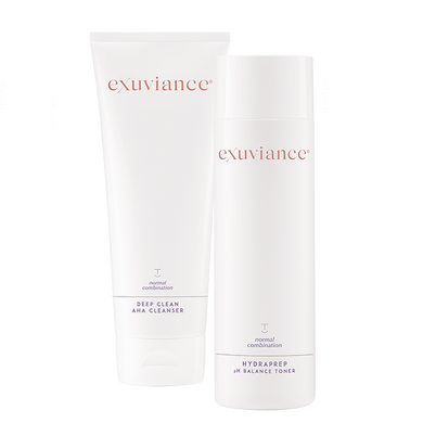 Exuviance Deep Clean AHA Cleanser & HydraPrep pH Balance Toner